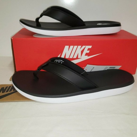nike white flip flops womens
